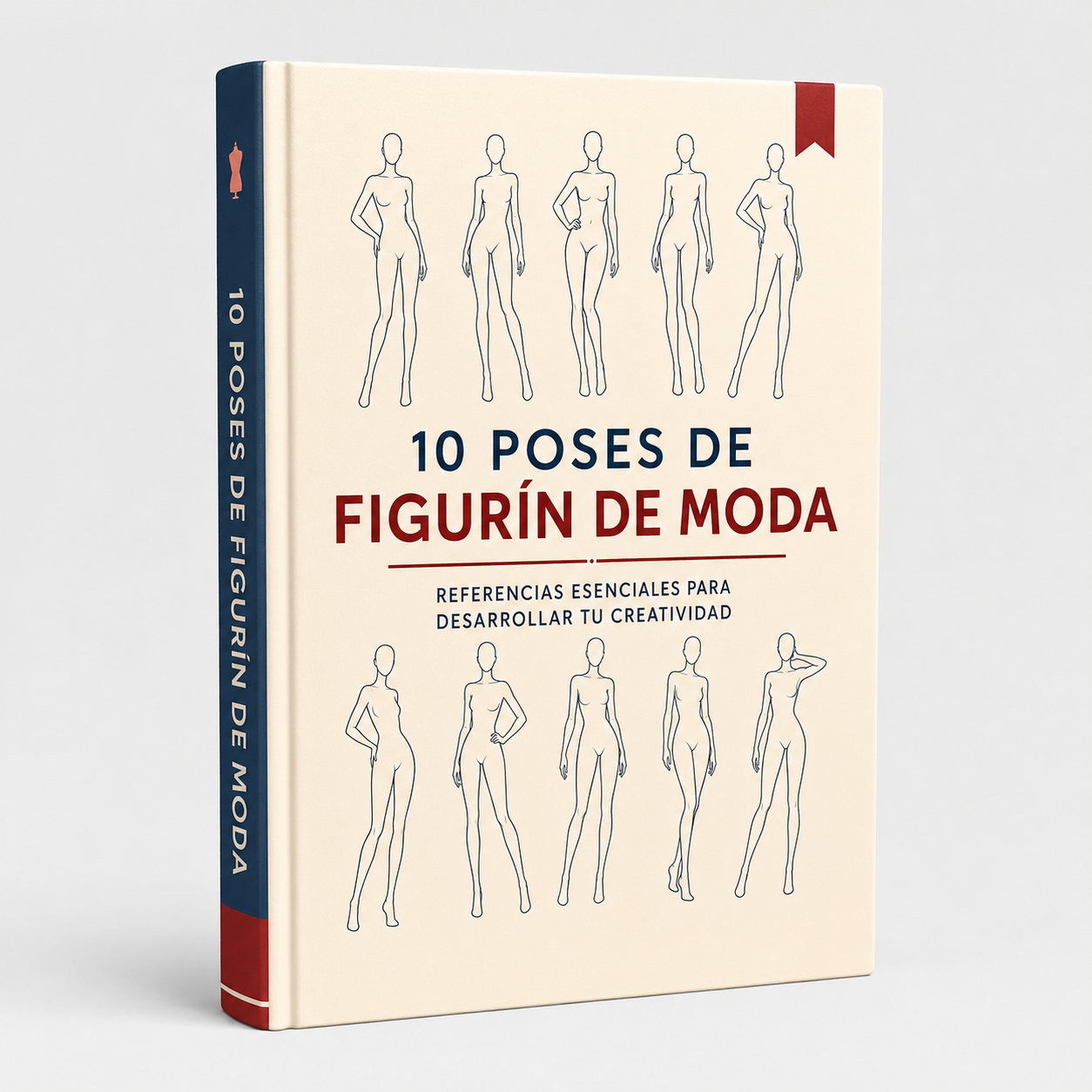 Capa del bonus de poses de figurín de moda